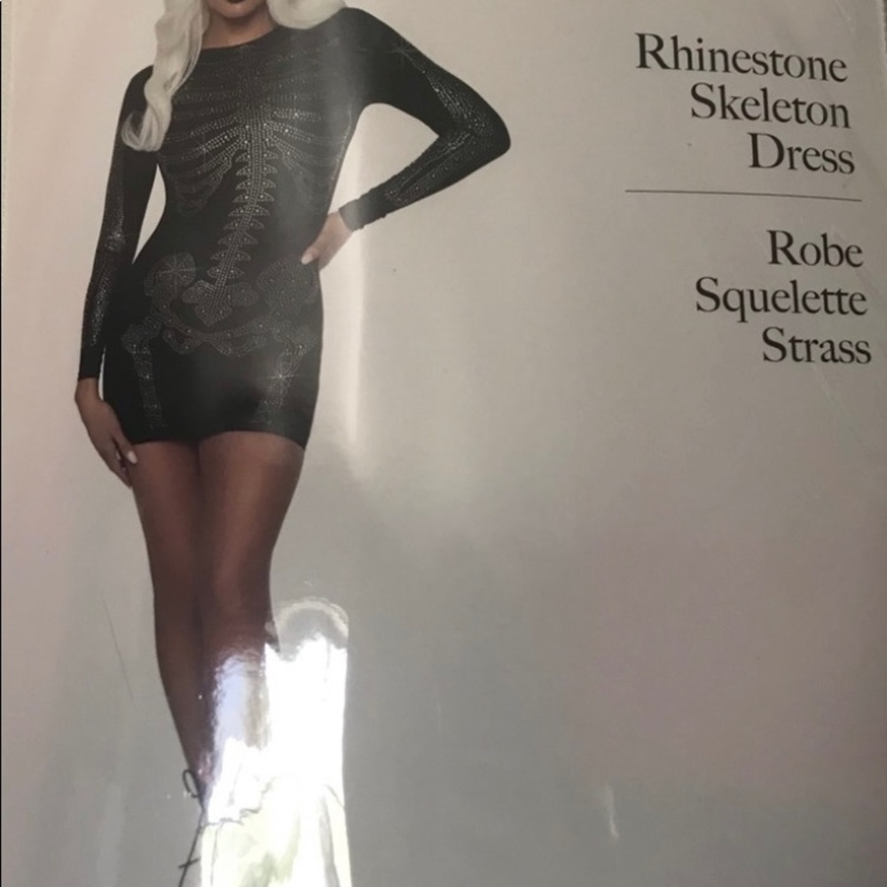 Skeleton costume . Very sexy on.worn once for Halloween